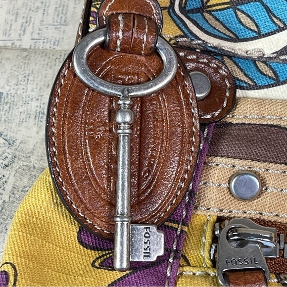 Fossil Long live Vintage 1954 crossbody bag floral printed canvas - Picture 10 of 13